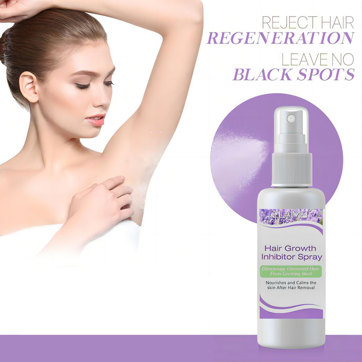 Hair Care Lotion - Inhibidor de depilación permanente, Spray para