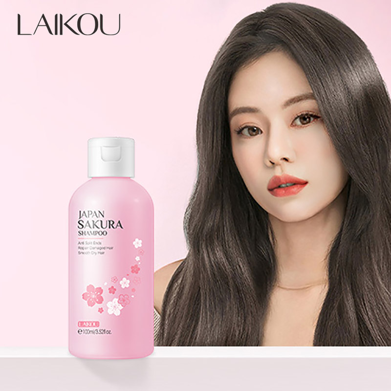 LAIKOU Japón Sakura champú rep - Hair Care Korean Products reseña y precio